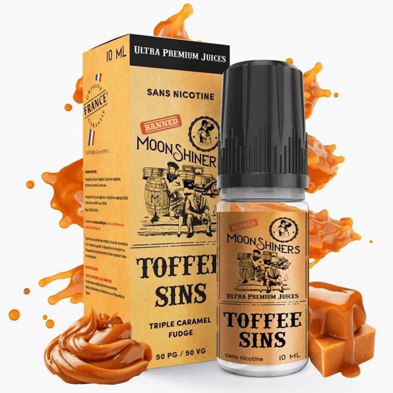 E-liquide Toffee Sins 10ml - Moonshiners