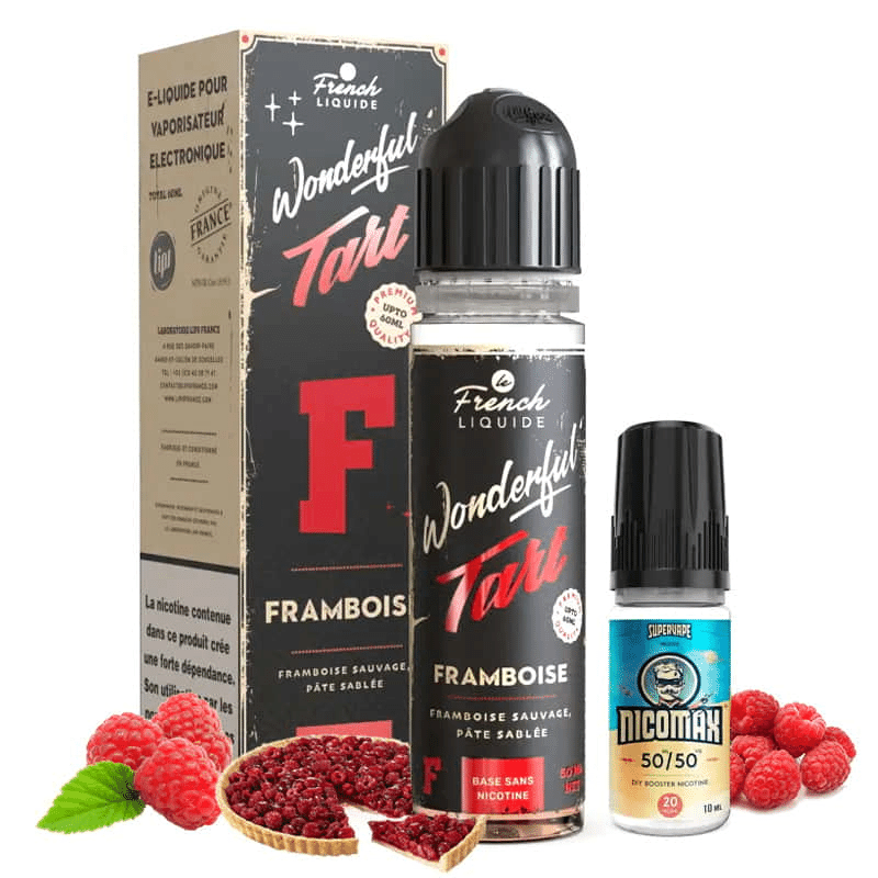 E-liquide Framboise 60ml (+ 1 Booster de Nicotine)...