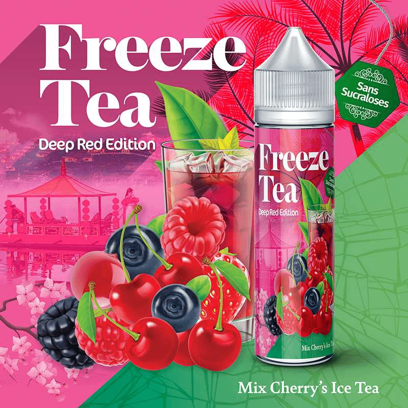 E-liquide Mix Cherry's Ice Tea 50 ml  - Freeze Tea
