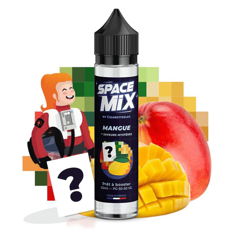E-liquide Mangue + Saveurs mystères 50ml - Space Mix by CigaretteElec