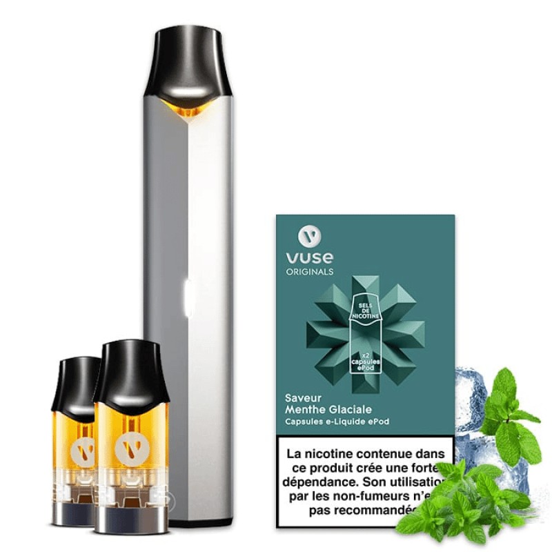 Kit Découverte Vype / Vuse Epod + 2 Capsules Menthe Glaciale