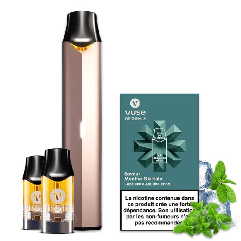 Kit Découverte Vype / Vuse Epod + 2 Capsules Menthe Glaciale