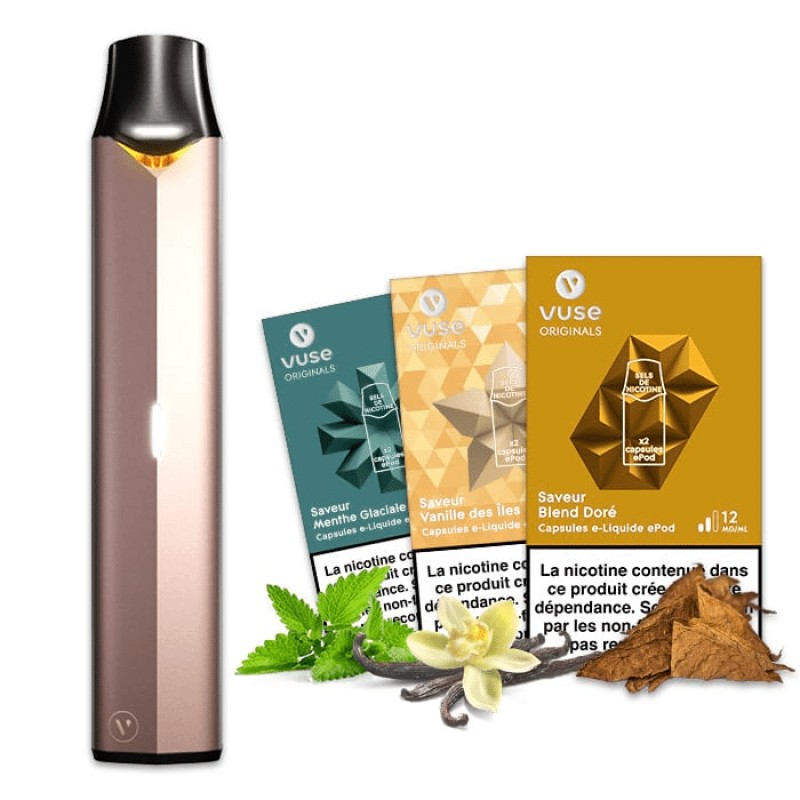 Pack Découverte Vype / Vuse Epod + 3 saveurs